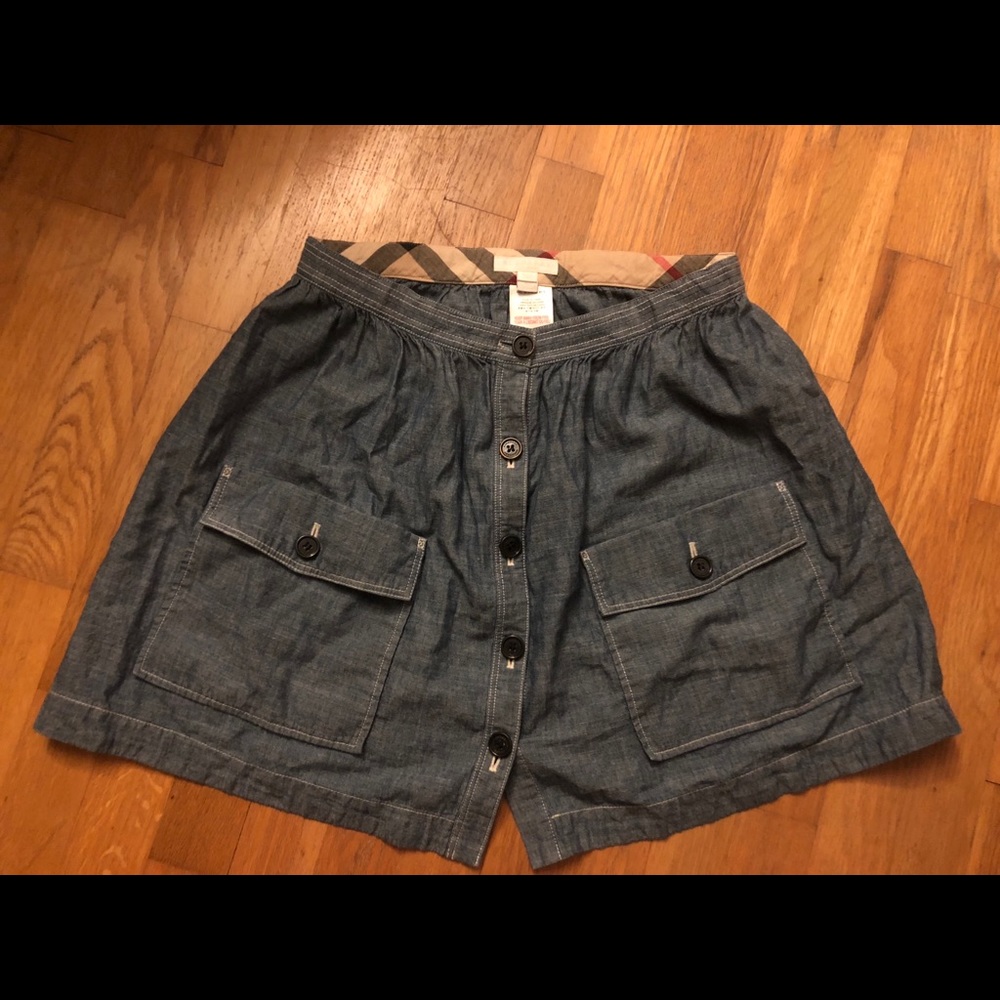 Burberry Children 14Y Chambray Skirt